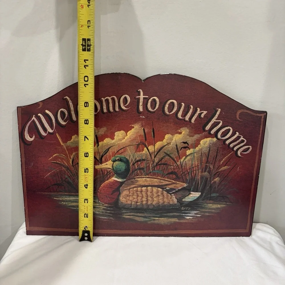 Welcome to Our‎ Home Sportsman Hunters sign with Mallard Duck 15